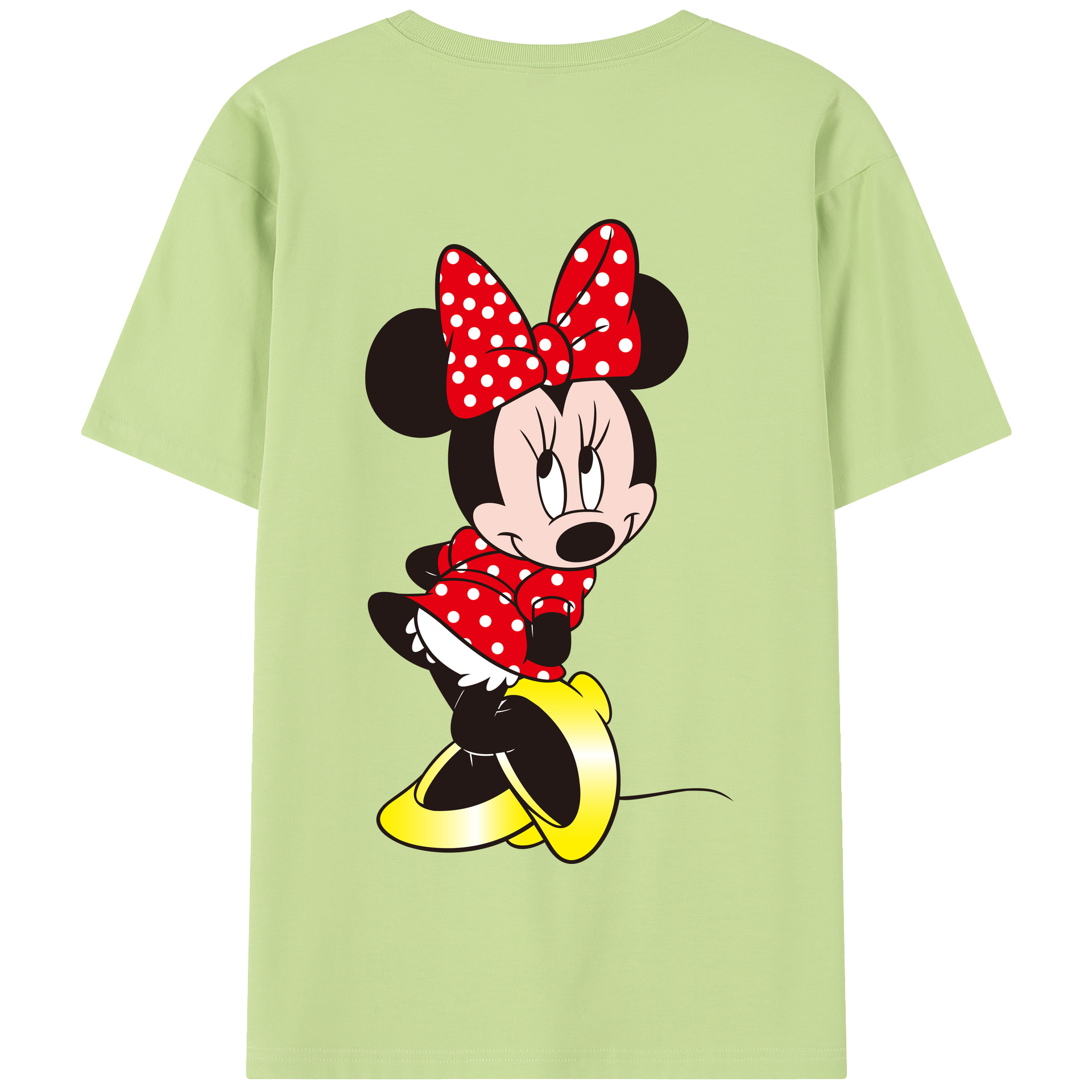 （画像用） ミッキーマウス Mickey Mouse 綿100％半袖Tシャツ（背面プリント）